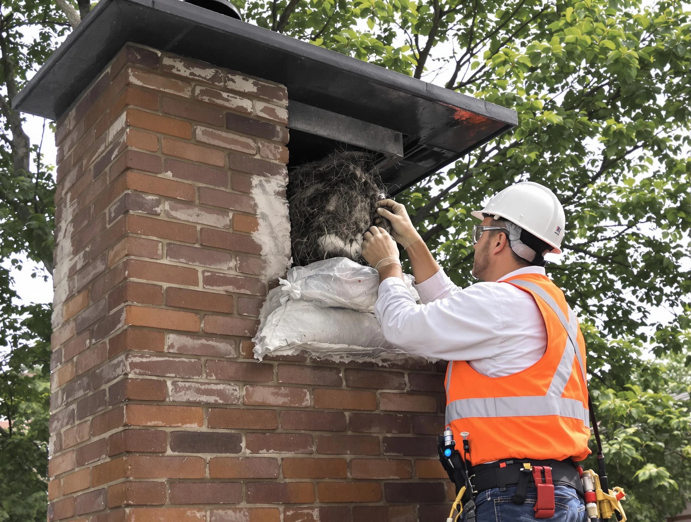 Humane removal of debris and animals by North Huntingdon Chimney Sweep in North Huntingdon, PA