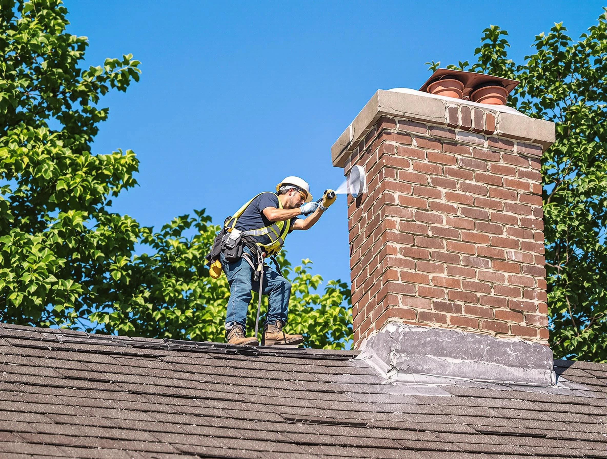North Huntingdon Chimney Sweep performing an inspection with advanced tools in North Huntingdon, PA