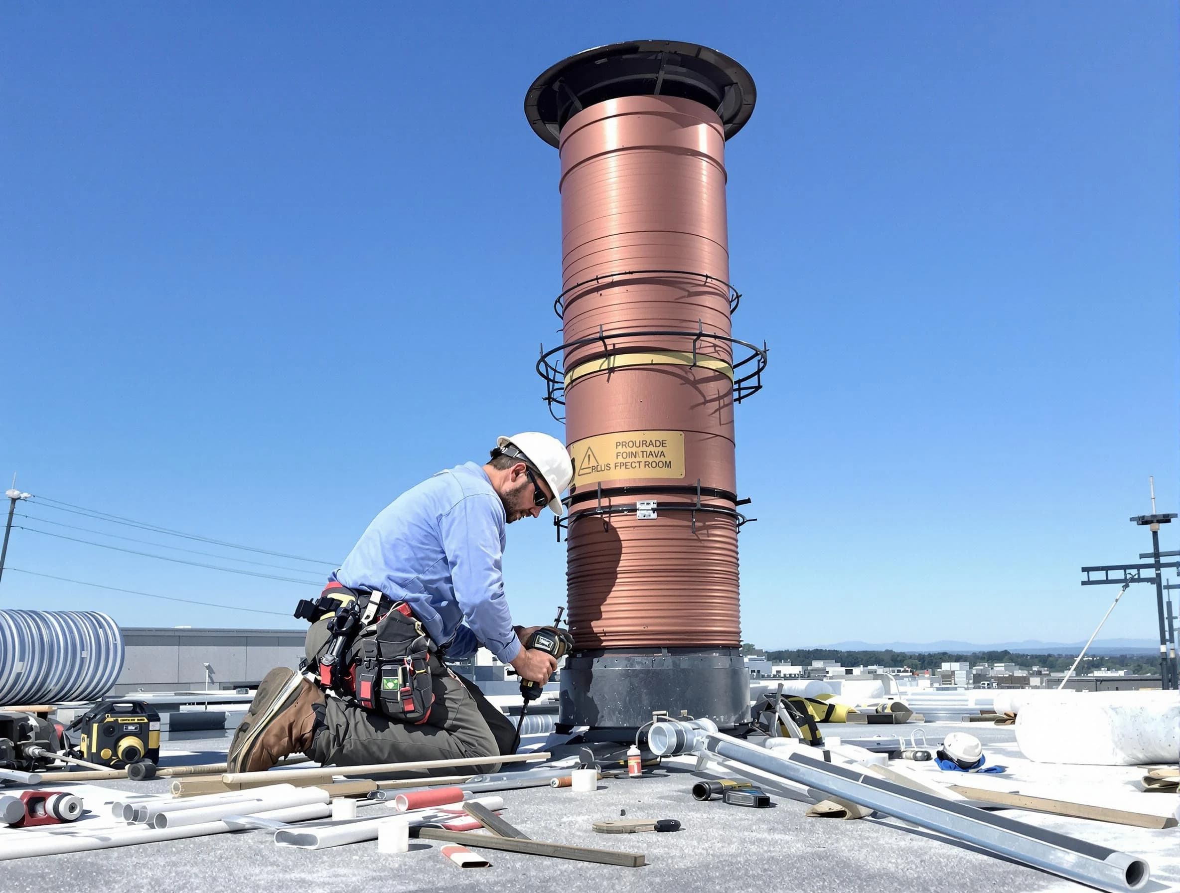 Installed chimney liner by North Huntingdon Chimney Sweep in North Huntingdon, PA