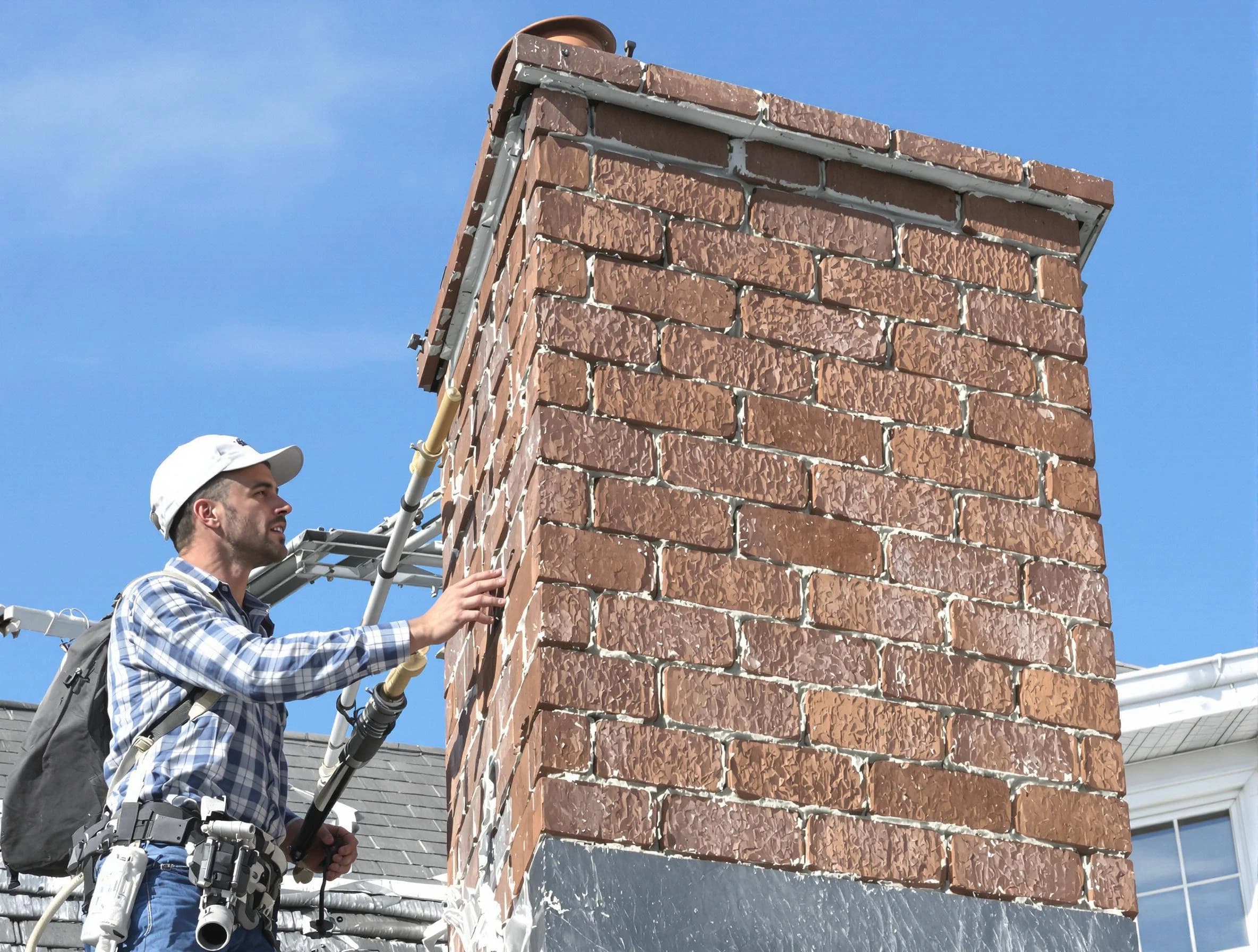 Brickwork for a chimney rebuild by North Huntingdon Chimney Sweep in North Huntingdon, PA