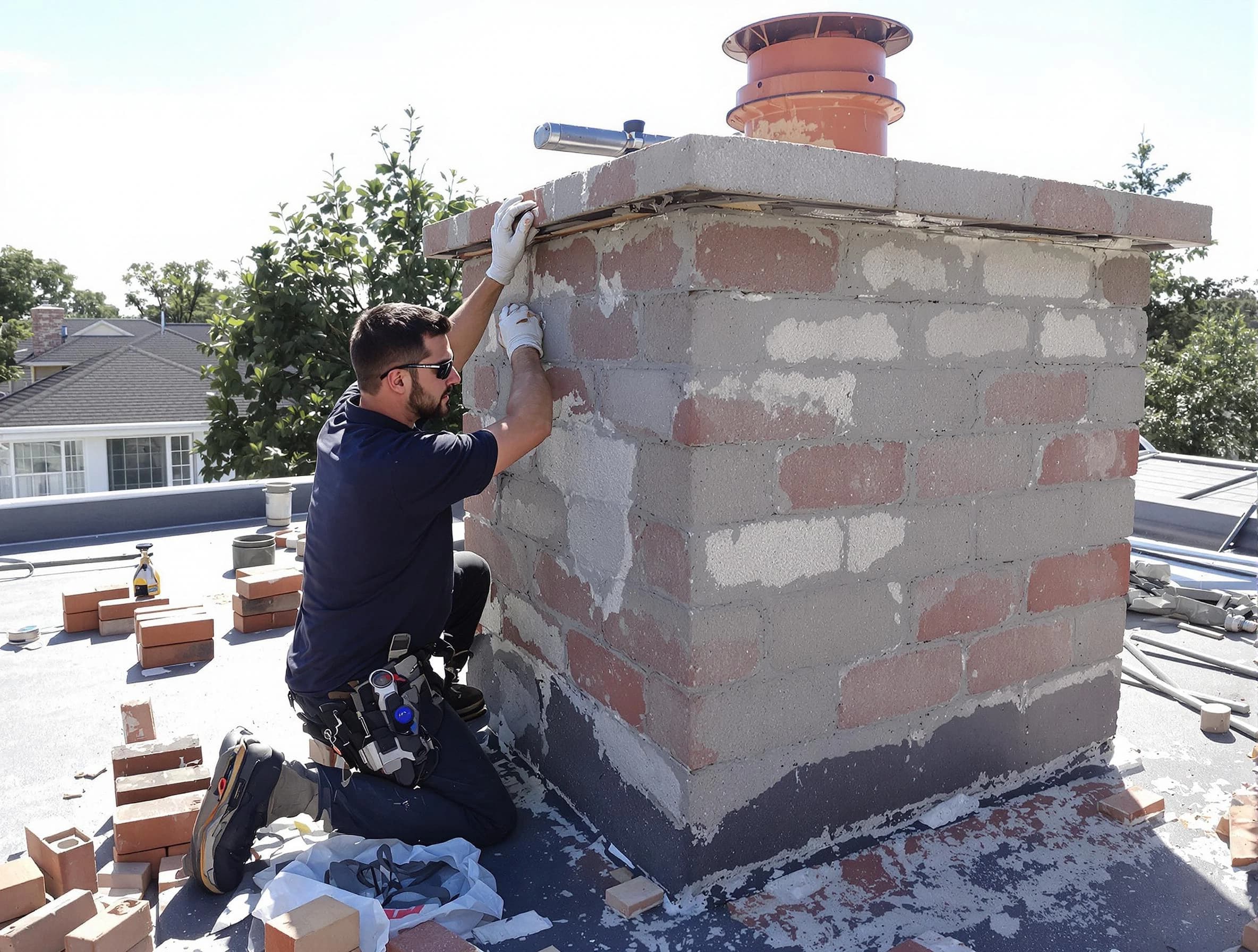 Advanced chimney repair process by North Huntingdon Chimney Sweep in North Huntingdon, PA