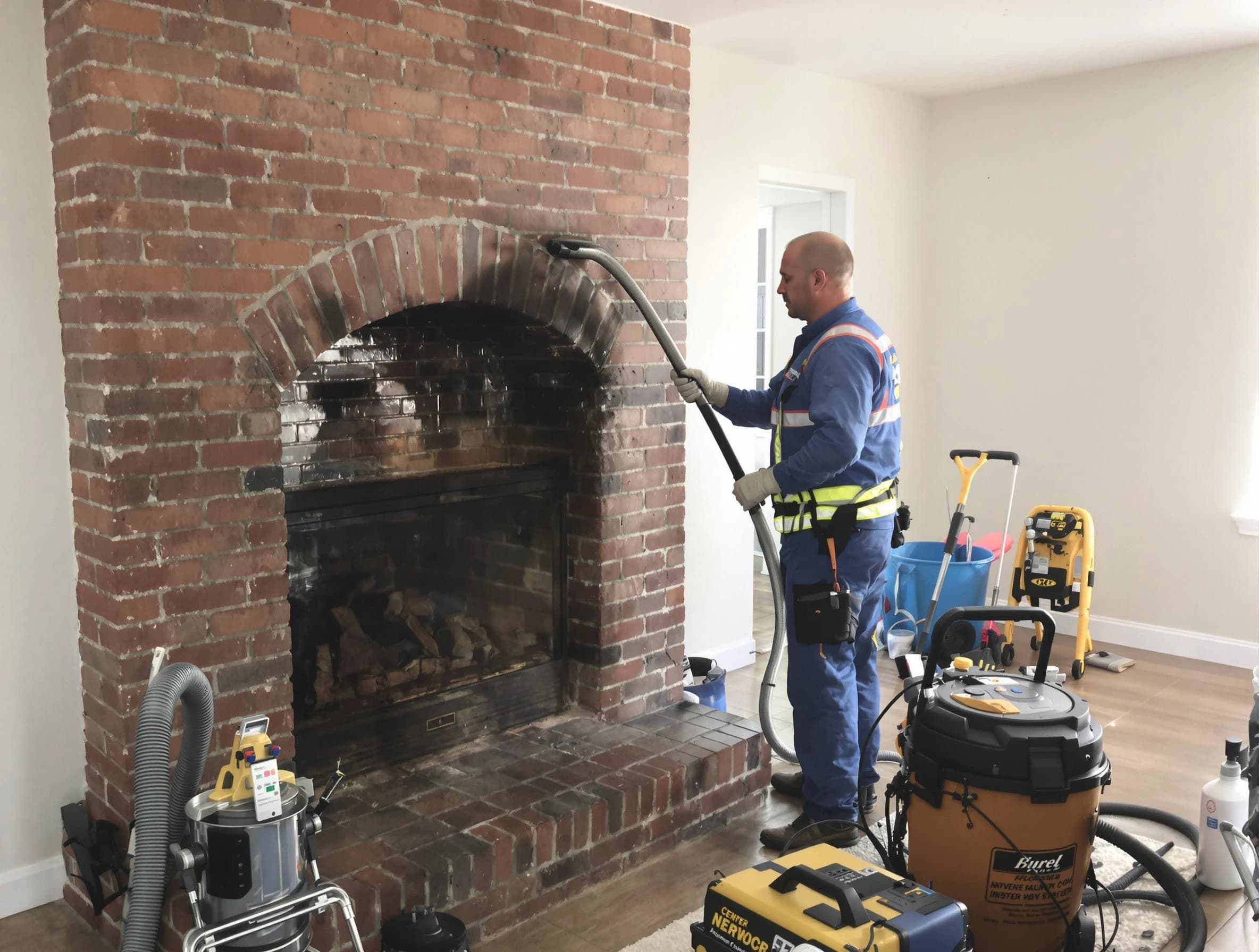 North Huntingdon Chimney Sweep expert performing detailed chimney sweep in North Huntingdon, PA