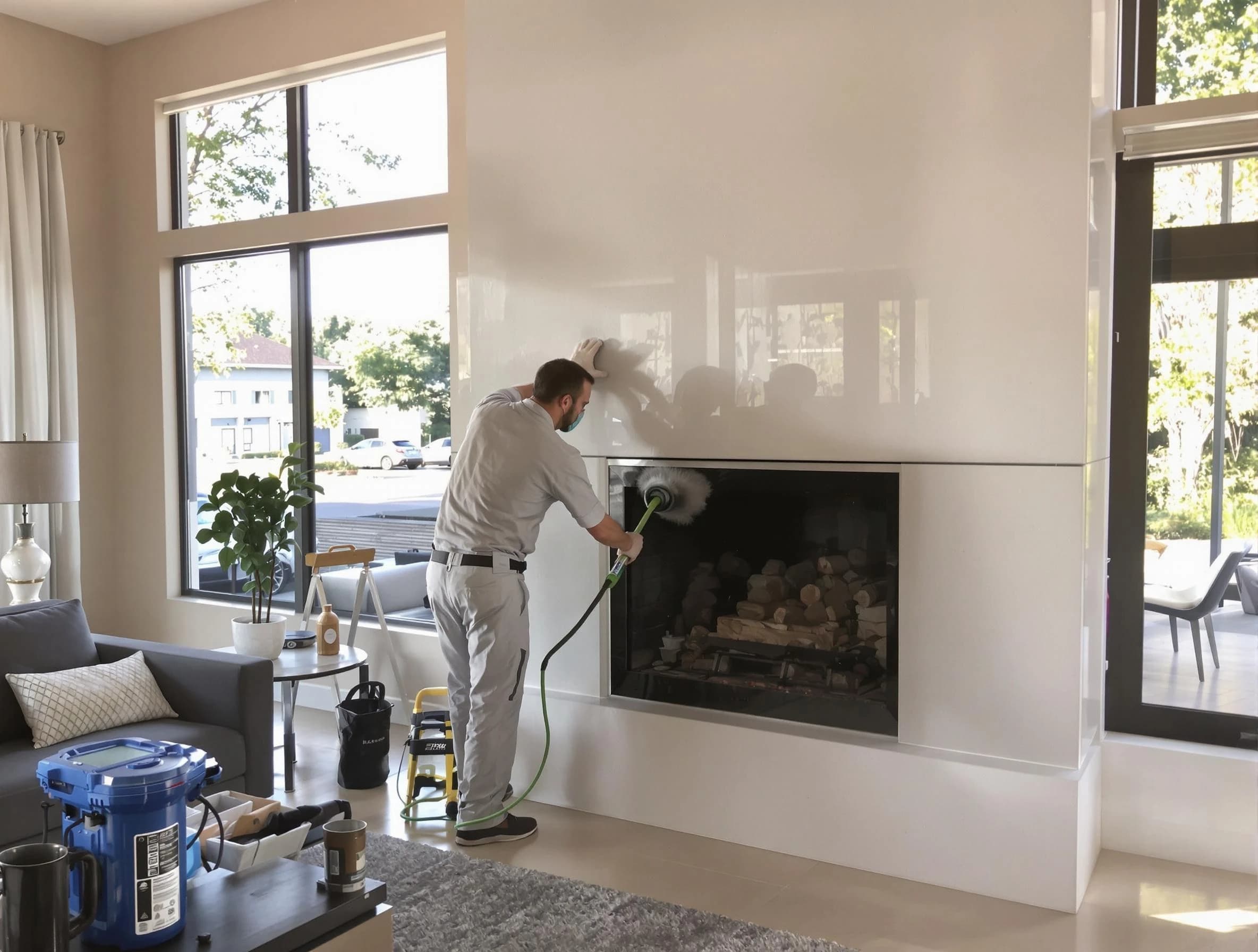 North Huntingdon Chimney Sweep performing thorough soot removal in North Huntingdon, PA