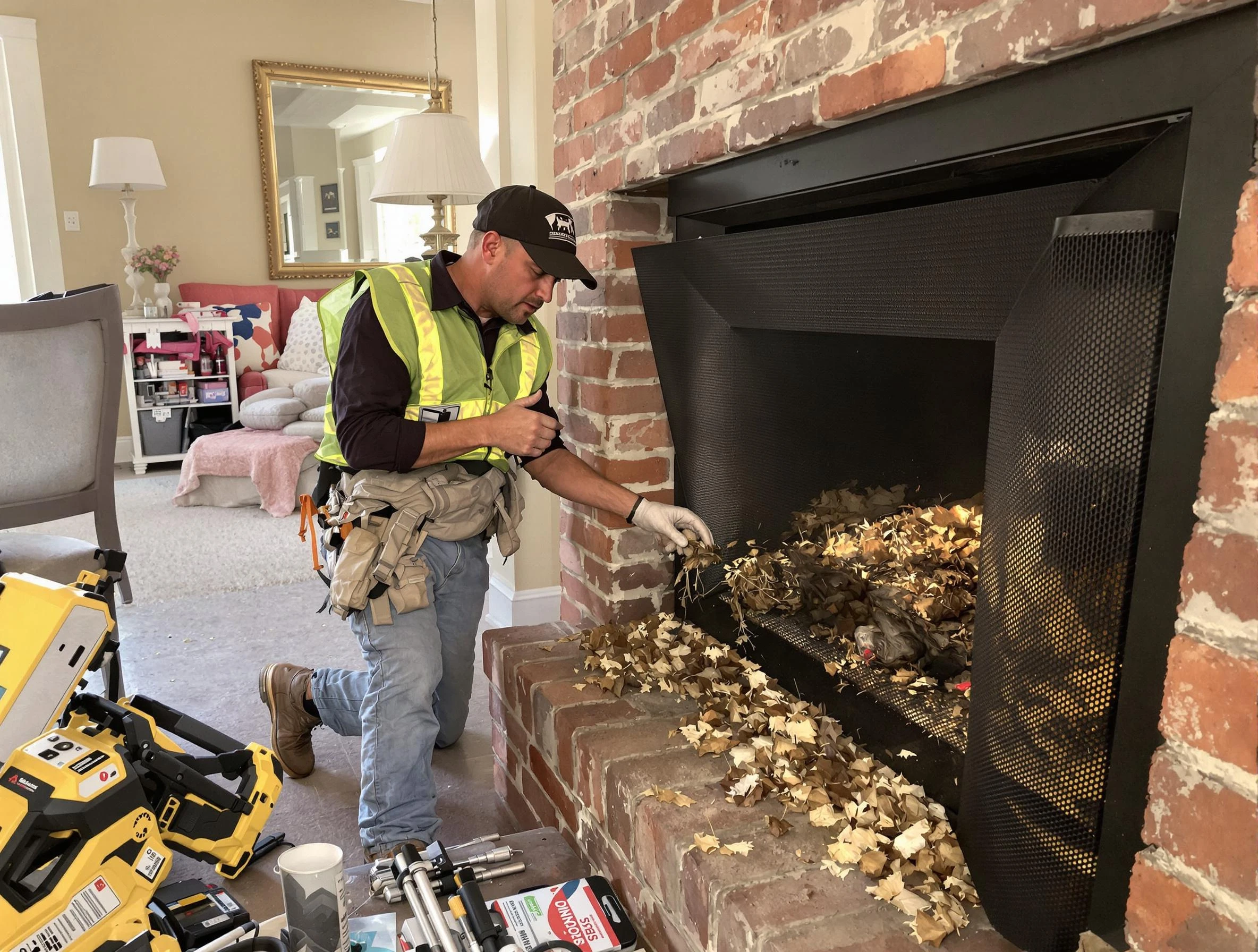 Safe screening installation by North Huntingdon Chimney Sweep in North Huntingdon, PA