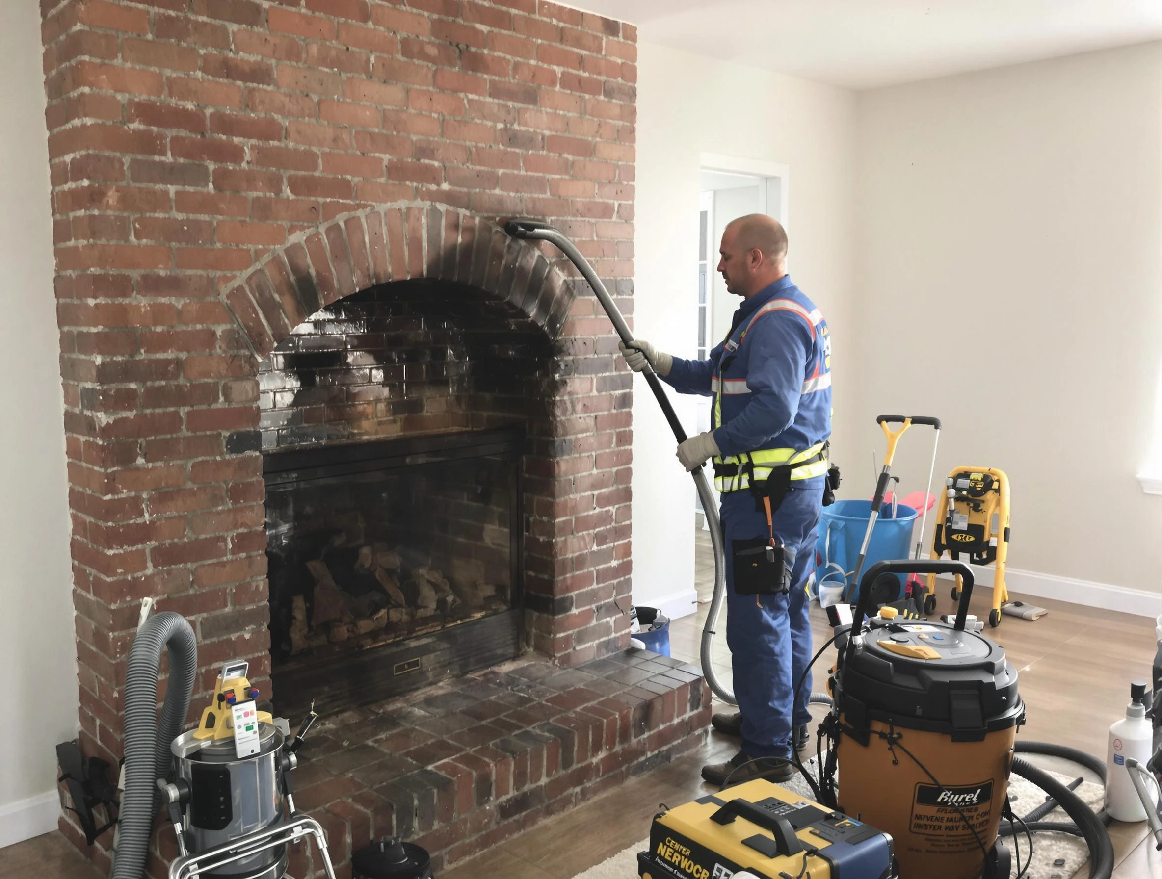 North Huntingdon Chimney Sweep expert performing detailed chimney sweep in North Huntingdon, PA