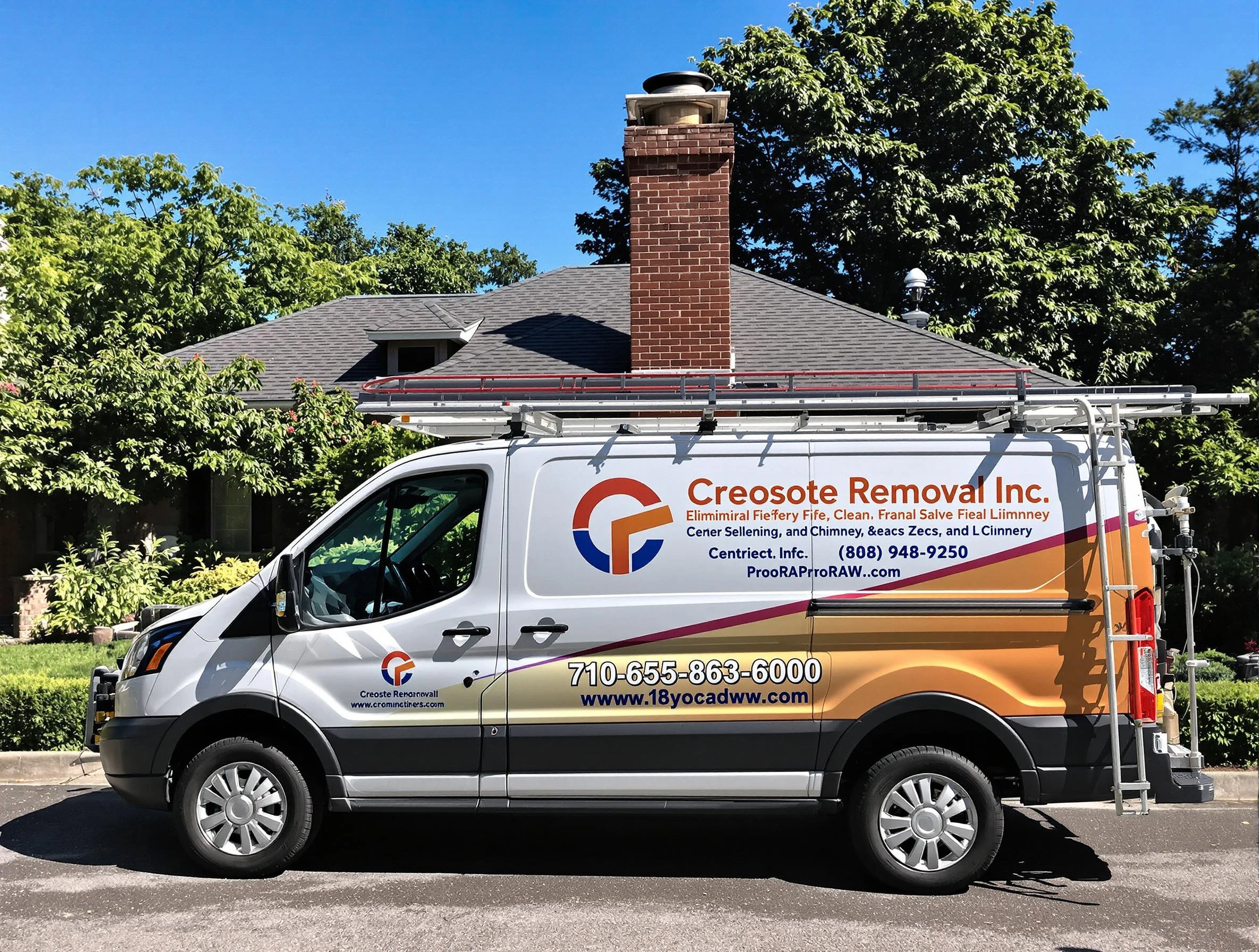 North Huntingdon Chimney Sweep technician removing creosote safely in North Huntingdon, PA